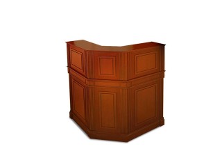 Угловая стойка с декорированным фасадом - rit/150