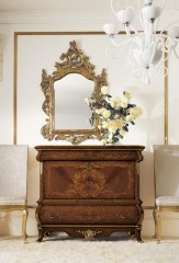 Компактный двухдверный буфет из массива с нижним ящиком - gri/089