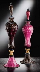 Фигурная ваза с удлиненным набалдашником на крышечке - gab/041