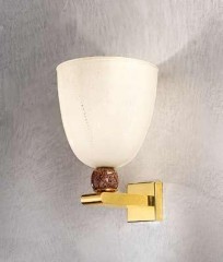 Бра с белым стеклянным плафоном в виде чаши - gab/060