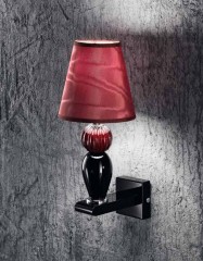 Бра с коричневым абажуром и рифленым шаром - gab/157