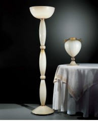 Белый торшер в виде чаши - gab/027
