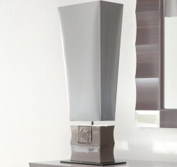 Керамическая лампа в белых и бежевых тонах - gkn/082