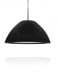 Люстра с черным абажуром в форме полусферы из стекловолокна - gns/049