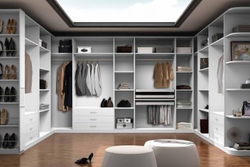 Большой модульный шкаф для гардеробной комнаты - lnt/060