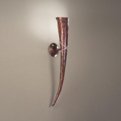 Вертикальное бра в форме коричневого рожка - mml/203