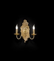 Ажурное бежевое бра на 2 свечи - mml/246