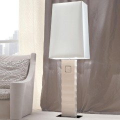 Торшер на бежевой керамической ножке - gkn/133