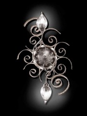 Ажурное серебристое бра с 2 лампами - mml/220