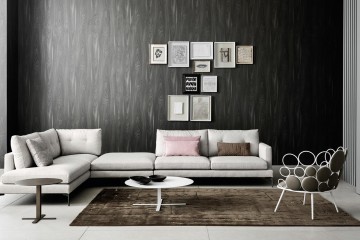 Светлая гостиная с ажурным креслом - sab/138