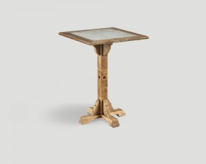 Квадратный стол со столешницей, оформленной мрамором - dbn/988