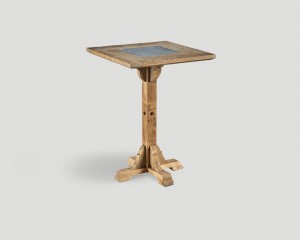 Стол с квадратной столешницей, оформленной мраморным камнем - dbn/987