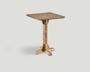 Квадратный стол из древесины на длинной ножке - dbn/986