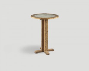 Высокий стол с круглой столешницей на крестообразной ножке - dbn/994