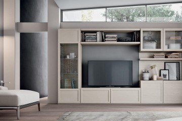 Компактная бежевая стенка в современном стиле - mrn/077