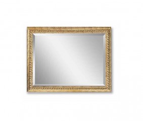 Зеркало с фацетом в позолоченной раме с рельефной резьбой - mdg/1029