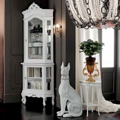 Угловой диван в светло-серой обивке из ткани - nub/100