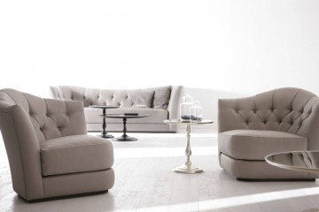 Современная гостиная с 2 угловыми креслами - acp/1889