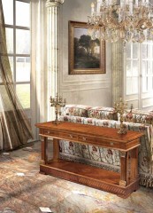 Прямоугольная консоль из массива с 2 ящиками - acp/1107