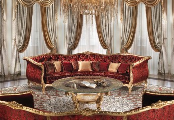 Круглый стеклянный стол на подстолье с резной чашей из оникса - acp/1193