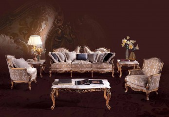 Светлая гостиная в стиле барокко - acp/1834