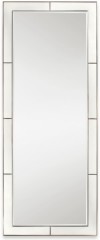 Напольное прямоугольное зеркало в светлой раме - can/143