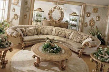 Как выбрать диван для интерьера в стиле барокко?