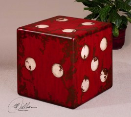 Красный стол в виде игральной кости - utr/2130