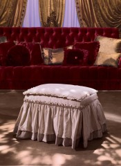 Розовый пуф с пышной юбкой - pvz/599