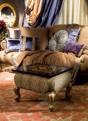 Пуф в леопардовой обивке - pvz/196