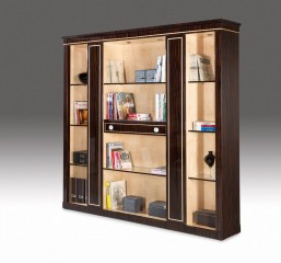 Трехсекционный книжный шкаф с верхней подсветкой - mar/206
