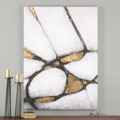 Картина Abstract in Gold and Black - utr/2641