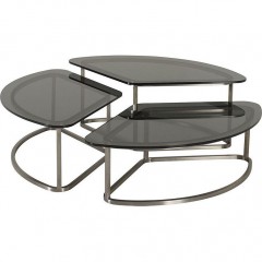 Трехсекционный круглый кофейный стол - bak/475