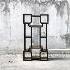 Дизайнерский стеллаж с фигурными полками - utr/1952