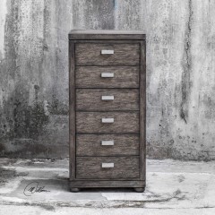 Вертикальный комод со стальными ручками - utr/2390