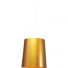 Люстра с бело-золотым плафоном - krc/1993