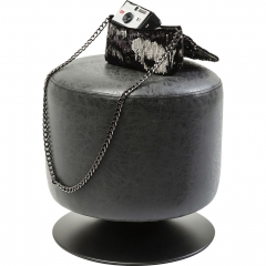 Вращающийся пуф Cordo черный - krc/2357