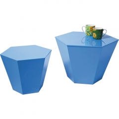 Сет из 2 голубых столиков Hexagon - krc/2686