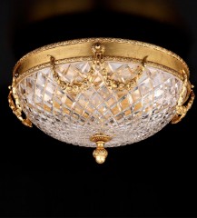 Хрустальная люстра с цветочными гирляндами - bad/021