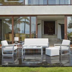 Белый гарнитур на серебристо-сером каркасе - sld/140