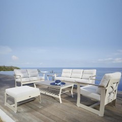 Белый гарнитур со светло-серыми столиками - sld/146