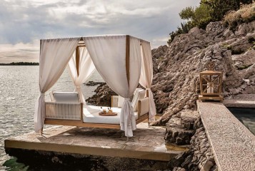 Большой модульный диван под балдахином - smn/494