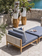 Сет из 3 деревянных ваз с плетеной верхней частью - smn/456