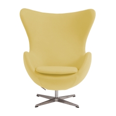 Кресло Ellipse Chair светло-желтая шерсть - dgh/0455