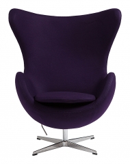 Кресло Ellipse Chair темно-фиолетовая шерсть - dgh/0478
