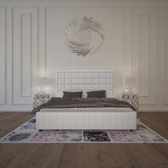Кровать Arabella бежевая полутораспальная - dgh/0590