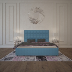 Кровать Arabella морская волна полутораспальная - dgh/0595