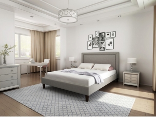 Кровать Janome серая - dgh/0654