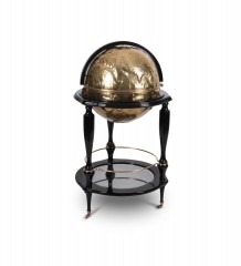 Бар в форме позолоченного шара на черном основании - bcd/099