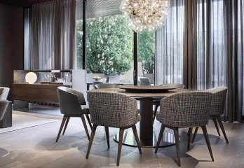 Серое кожаное полукресло - min/350